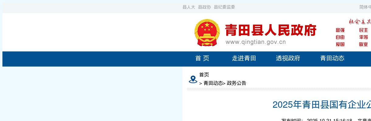 2025年丽水青田县国有企业公开招聘工作人员49人公告 图片